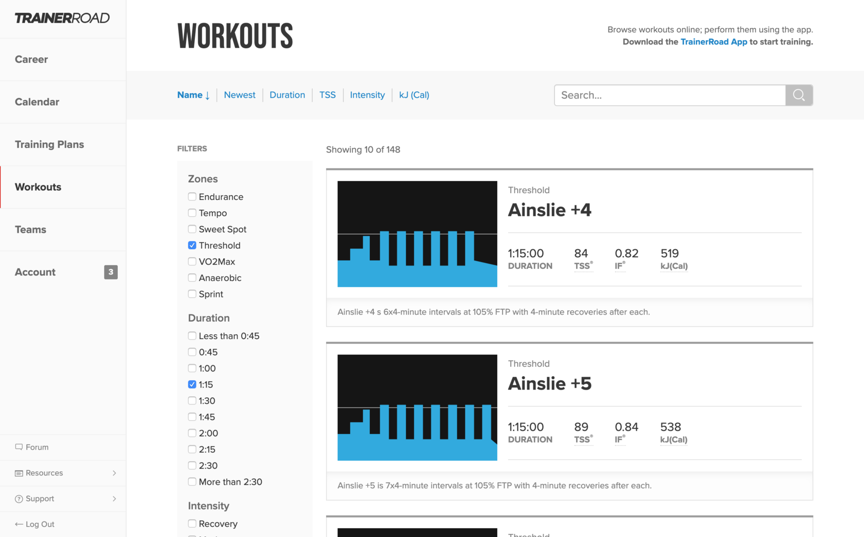 TrainerRoad. Indoor cycling
