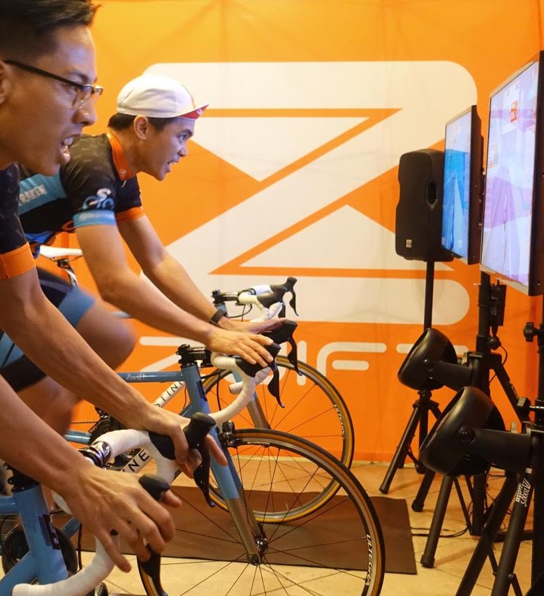 Zwift. Indoor cycling