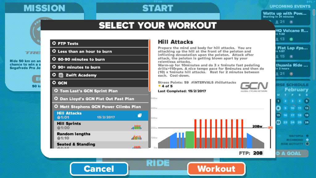 Zwift. Indoor cycling